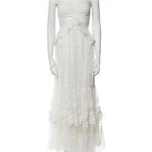 Rococo Sand White Lace Maxi Dress Size XS!